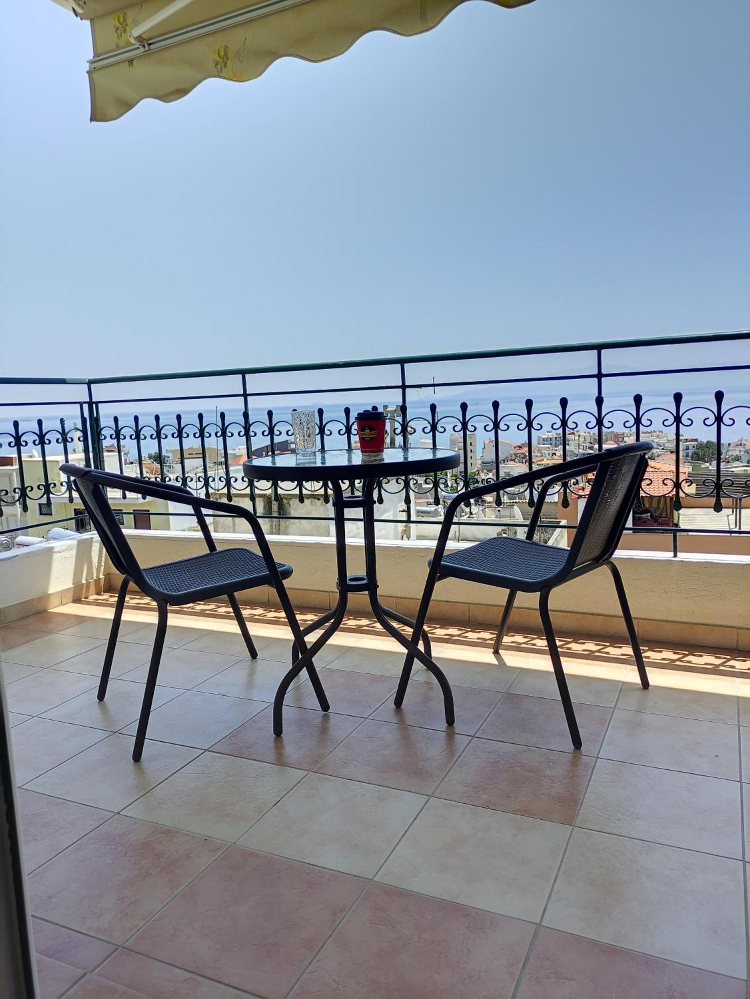 카발라 Evris House Panoramic Sea View 아파트 외부 사진